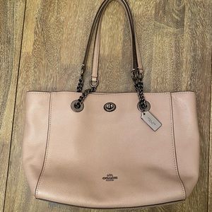 SOLD Coach Pebbled Leather Marlie Style Tote Purse